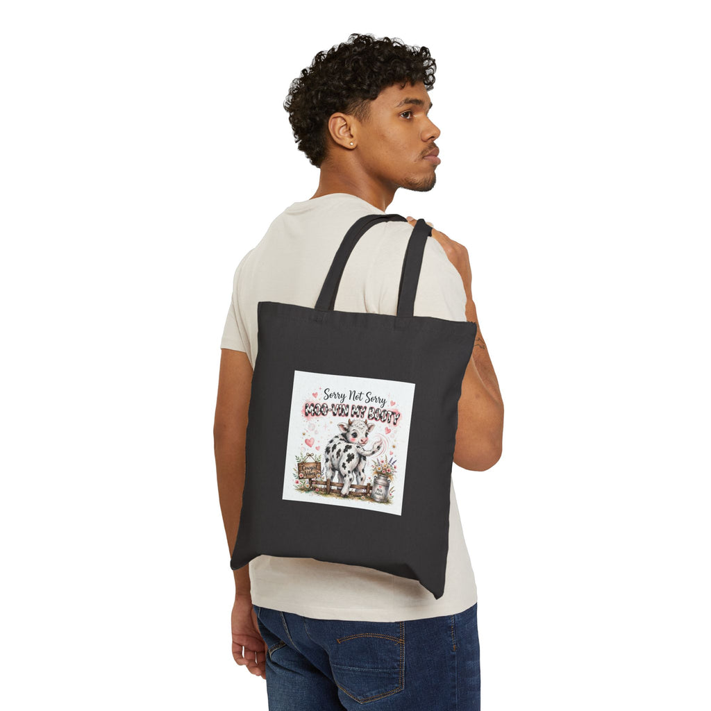 Dalmatian Farmhouse Tote Bag – "Sorry That Some Call You Crazy" Canvas Grocery Tote