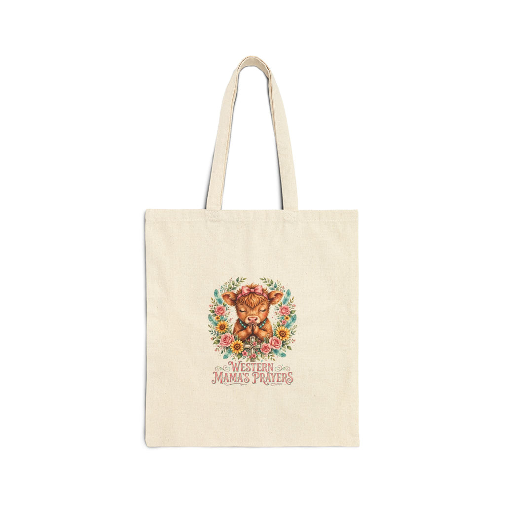 Mama's Pride Floral Bear Tote Bag