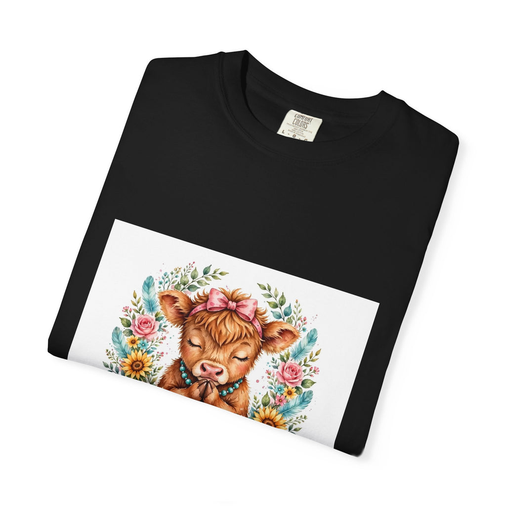 Western Mama Prayer Cow T-Shirt