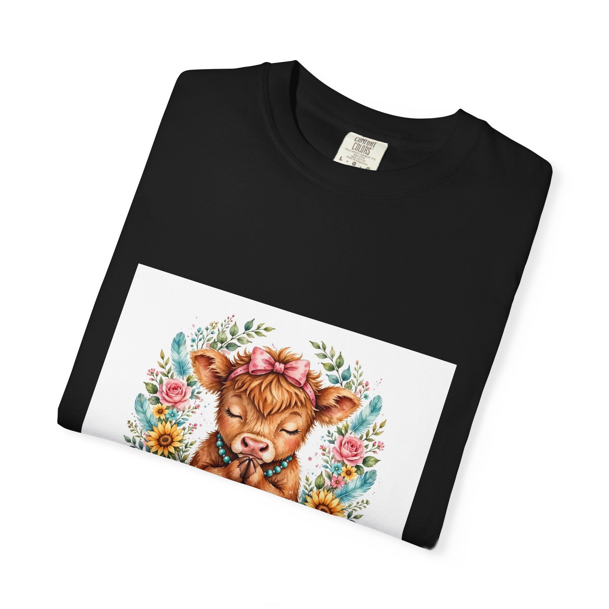 Western Mama Prayer Cow T-Shirt