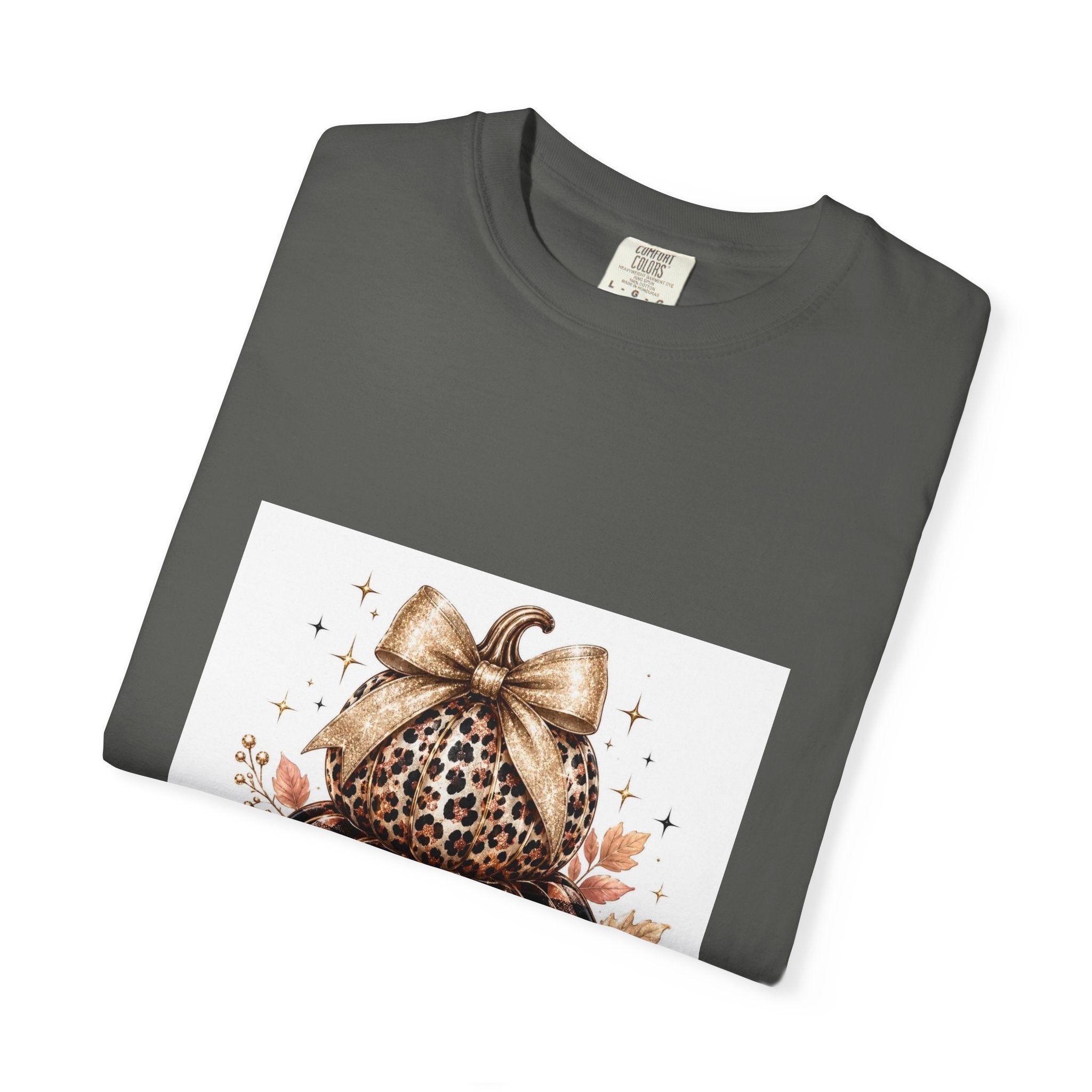 Blessed Pumpkin T-Shirt — Fall Leopard & Buffalo Plaid Pumpkin Graphic
