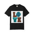 LOVE Southwestern Graphic T-Shirt — Turquoise Aztec Heart Design