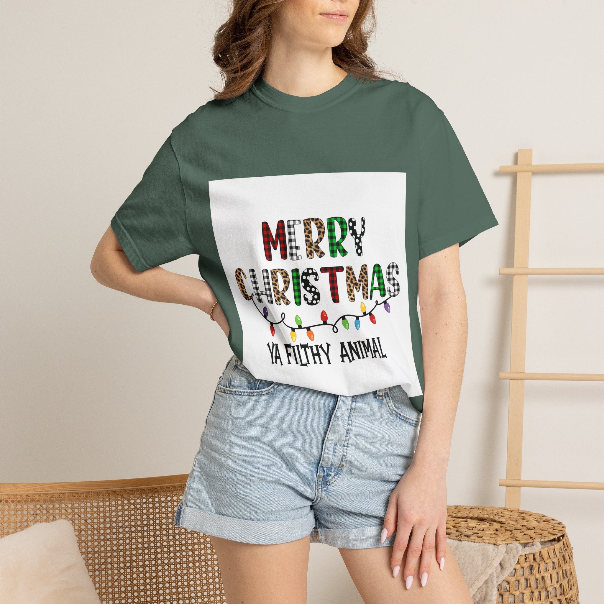 Merry Christmas Ya Filthy Animal T-Shirt — Funny Holiday Graphic Tee