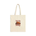 Keep Calm and Eat Turkey Tote Bag — Thanksgiving Cotton Canvas Grocery Tote