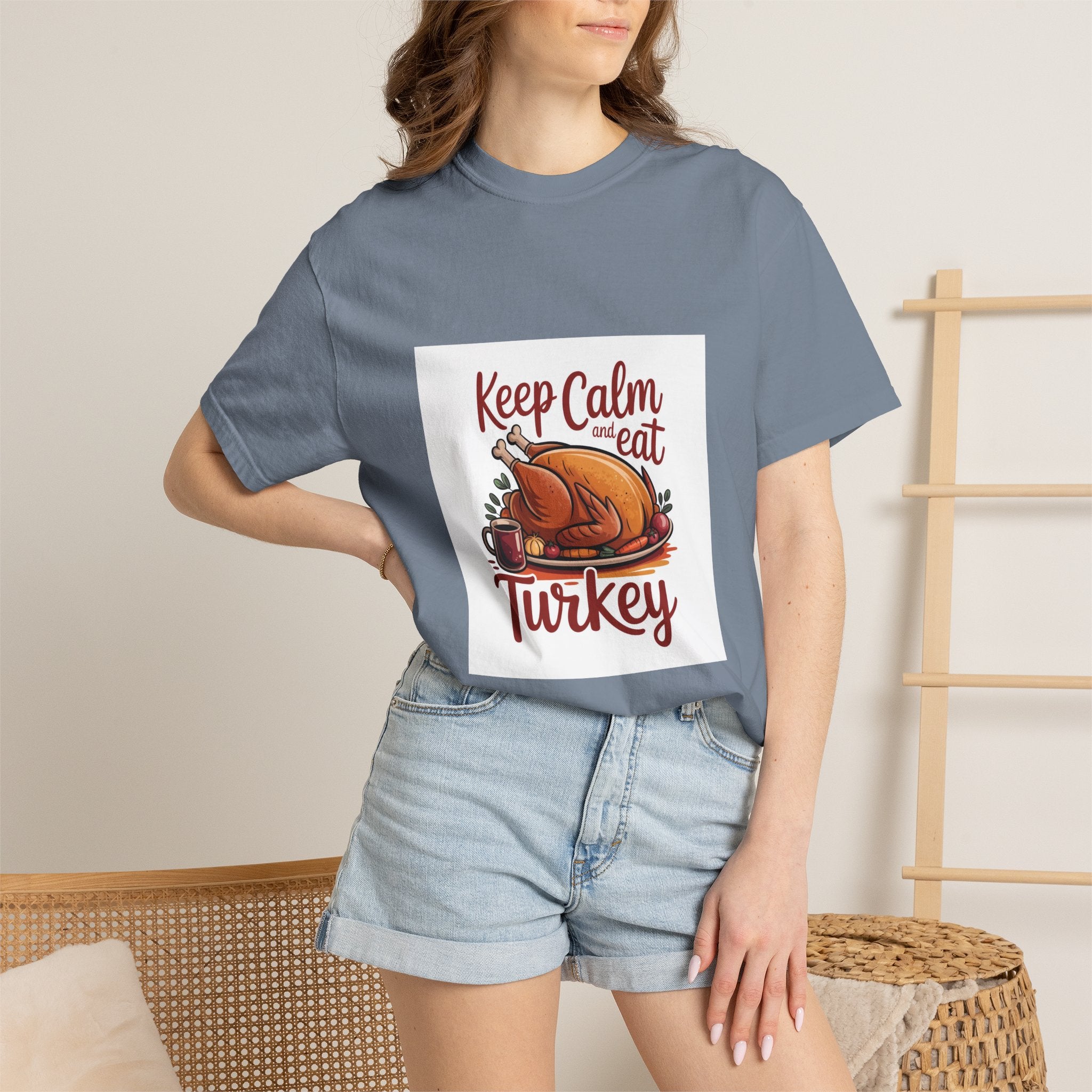 T-Shirt - "Keep Calm and Eat Turkey" Thanksgiving Tee