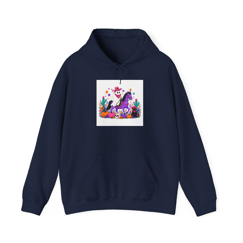 Day of the Dead Cat Hoodie – Colorful Día de los Muertos Kitty Floral Pullover