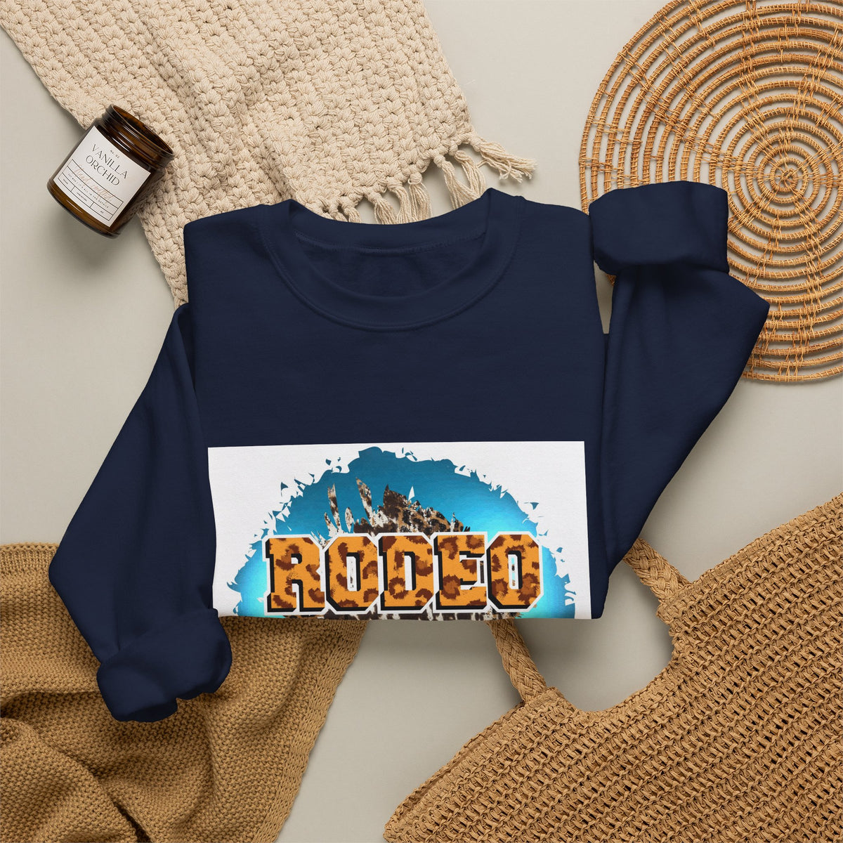 Rodeo Mom Crewneck Sweatshirt – Western Cowgirl Casual Pullover