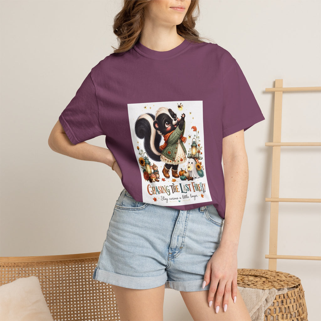 Chasing the Last Firefly Skunk Graphic T-Shirt