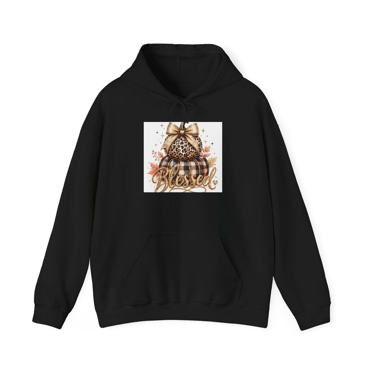 Blessed Pumpkin Hoodie - Fall Leopard Pumpkin Graphic Sweatshirt