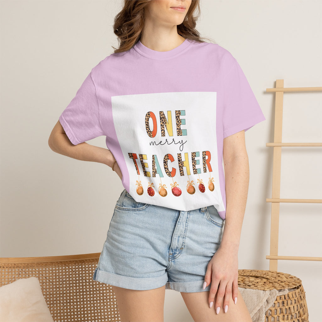 Teacher One More T-Shirt — 'One More Teacher' Cute Apple Design for Educators