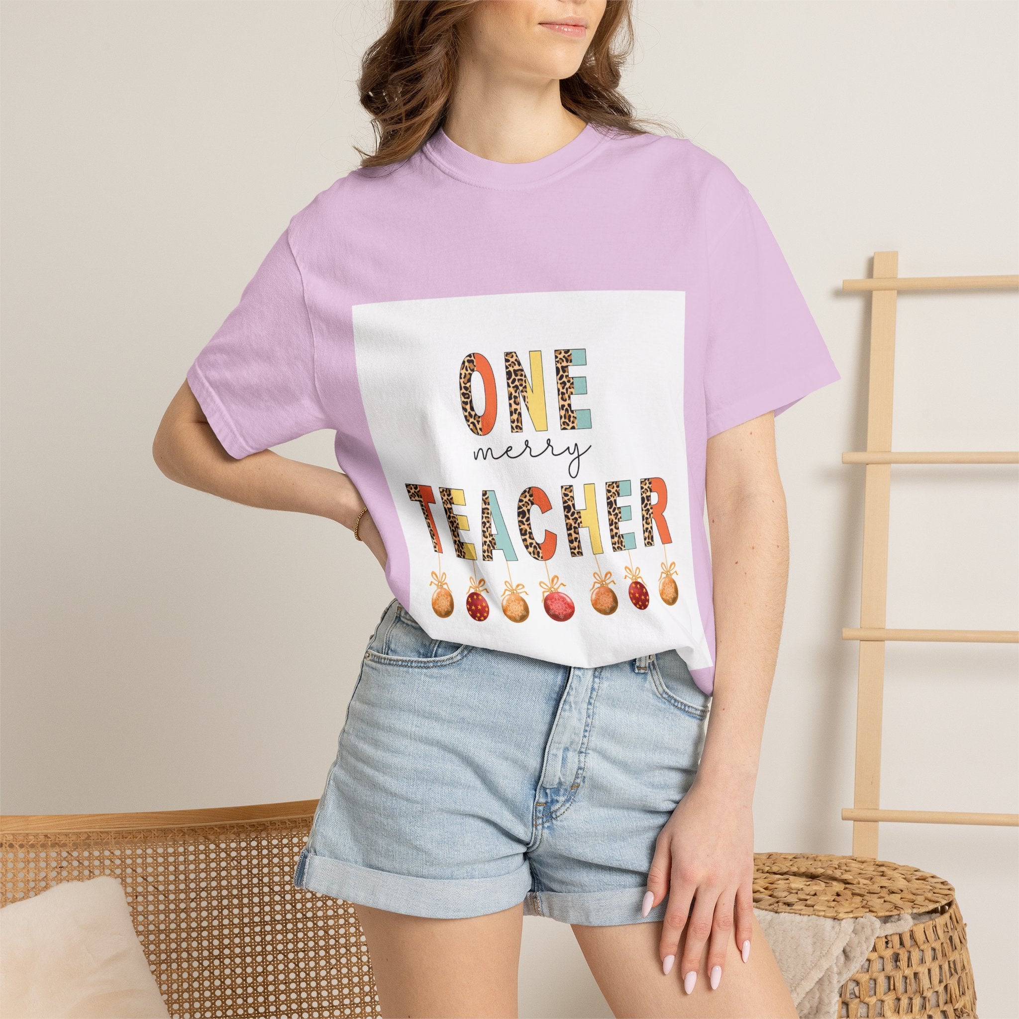 Teacher One More T-Shirt — 'One More Teacher' Cute Apple Design for Educators