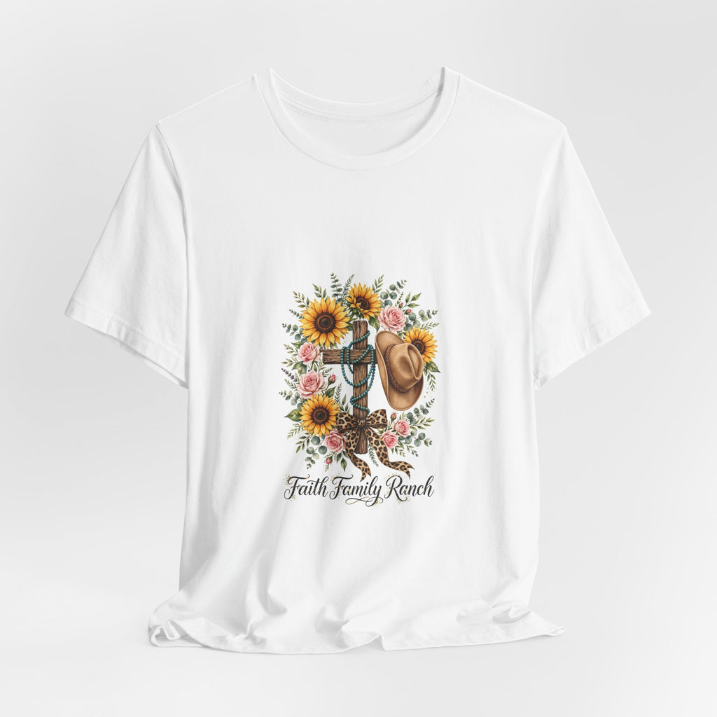 Faith Family Ranch Sunflower Western Tee