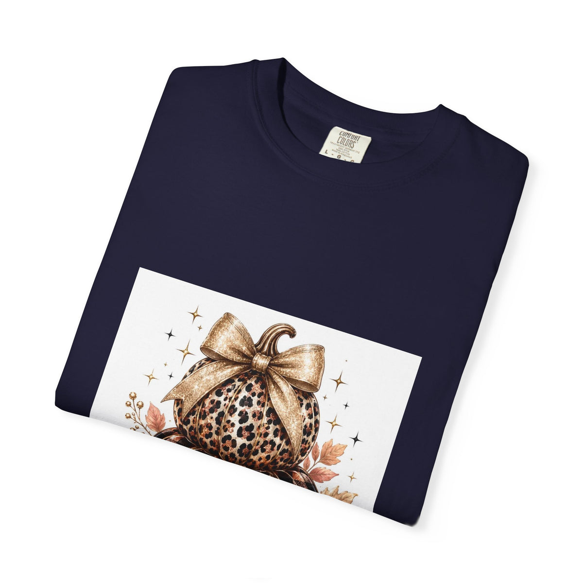 Blessed Pumpkin T-Shirt — Fall Leopard & Buffalo Plaid Pumpkin Graphic