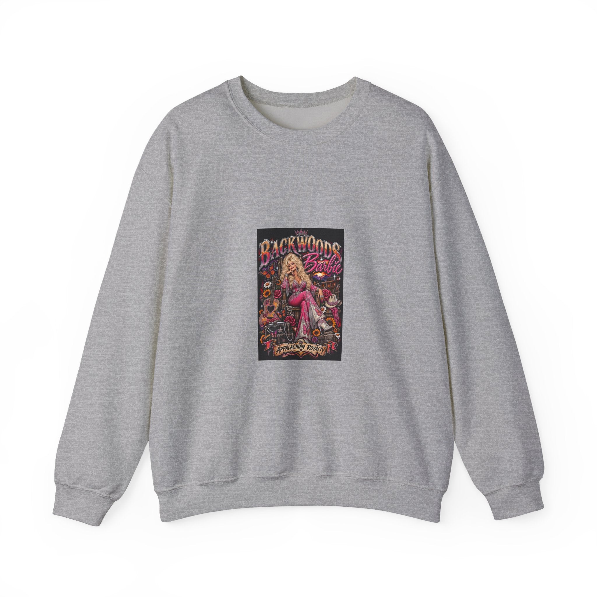 Backwoods Blonde Retro Pinup Crewneck Sweatshirt