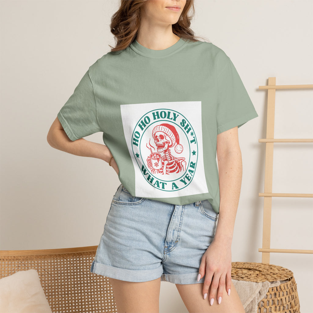 T-Shirt — "Ho Ho Holy Sh*t What a Year" Vintage Santa Christmas Tee