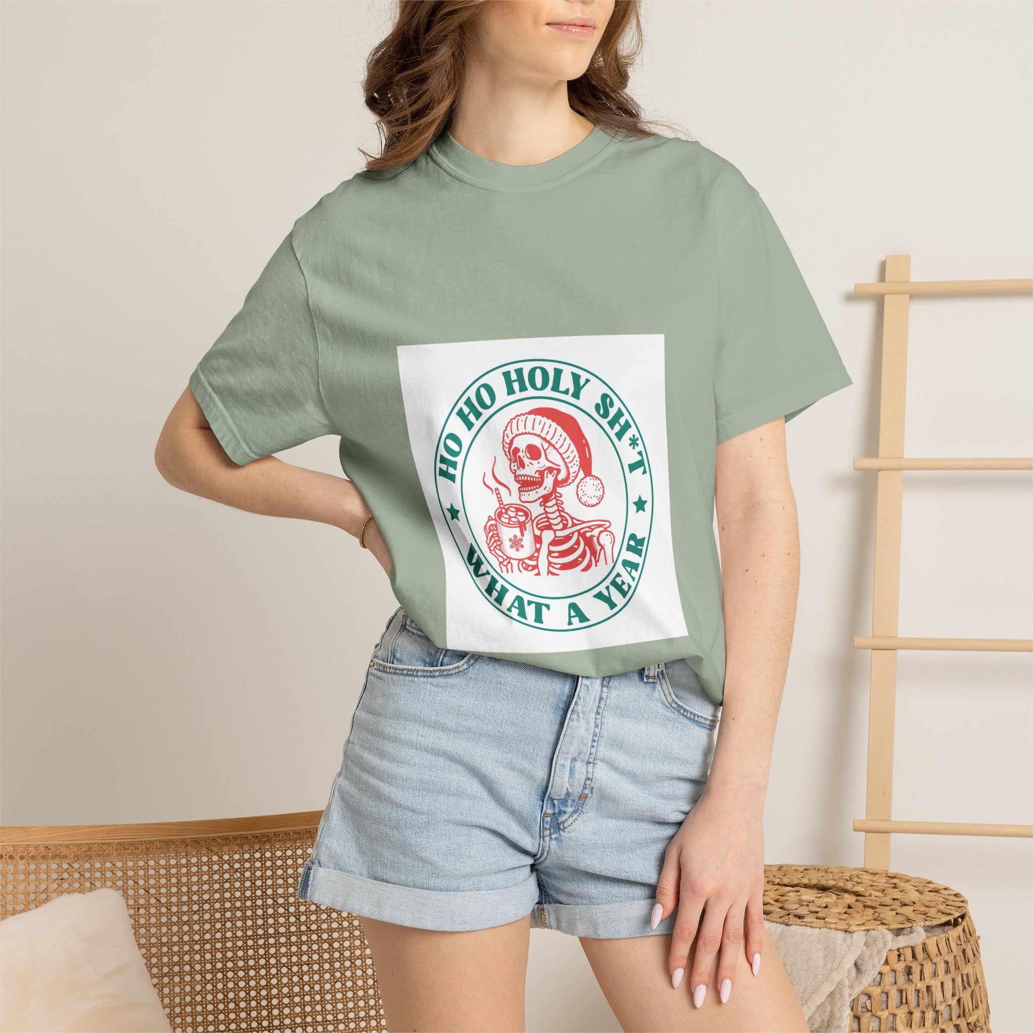 T-Shirt — "Ho Ho Holy Sh*t What a Year" Vintage Santa Christmas Tee
