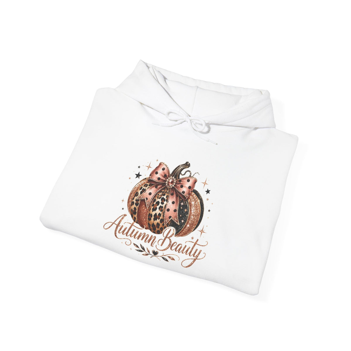 Autumn Beauty Hoodie — Pumpkin Floral Fall Sweatshirt