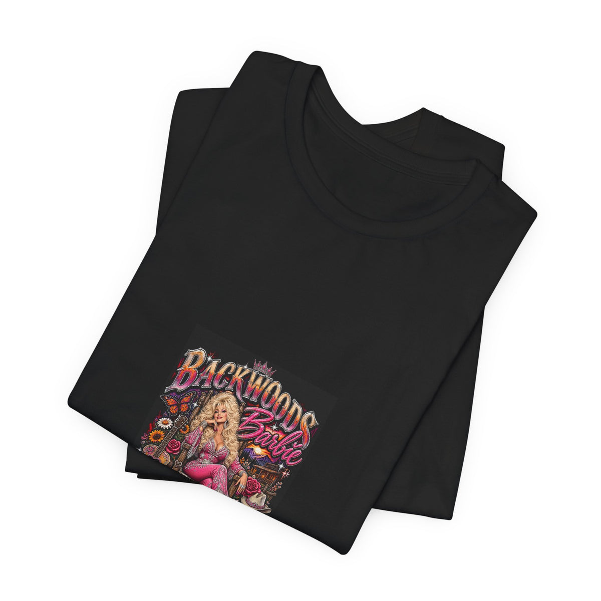 Backwoods Babe Graphic Tee — Retro Pinup Smoking Art T-Shirt