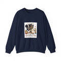 Skunk Holiday Crewneck Sweatshirt — "Chasing the Last Frost" Cute Winter Graphic