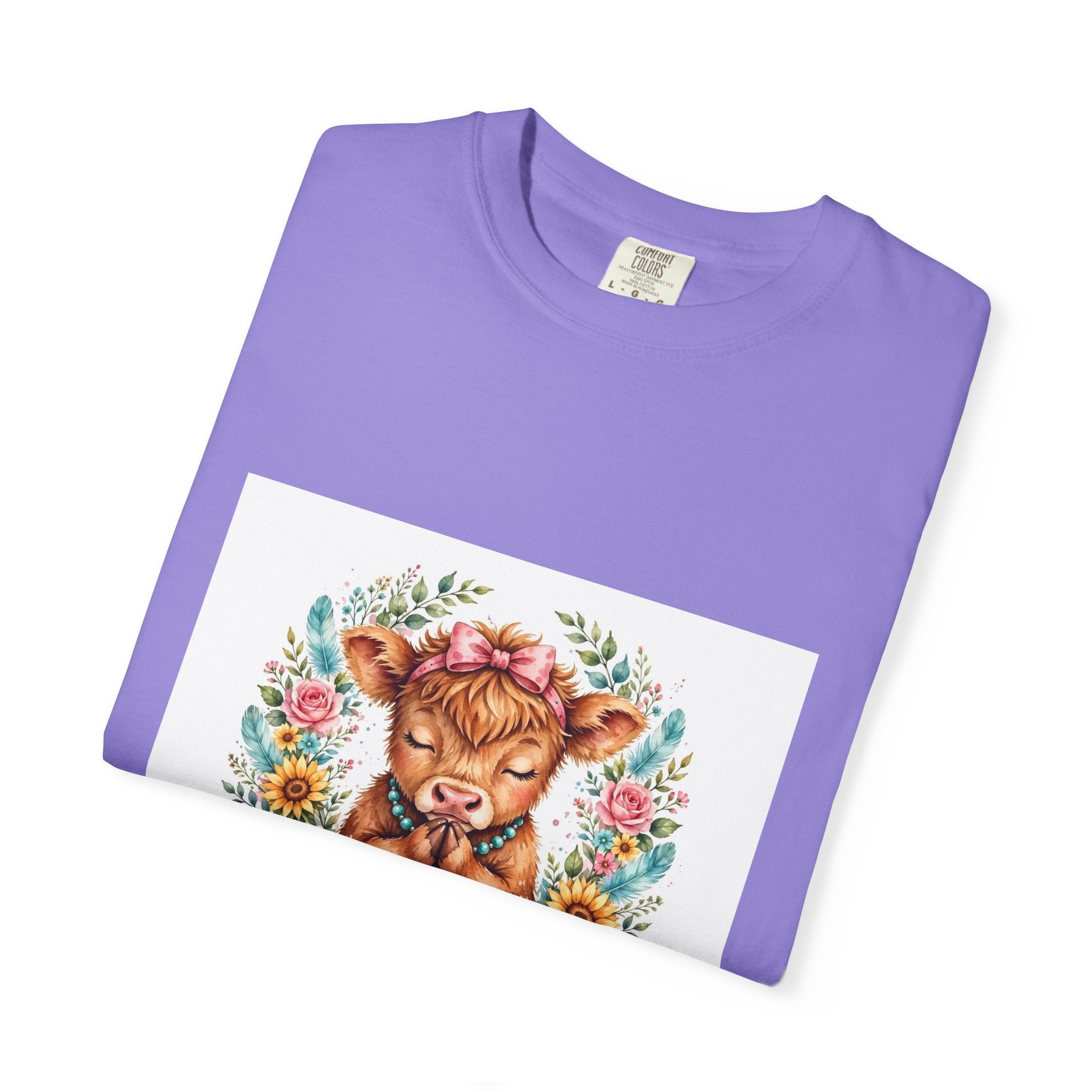 Western Mama Prayer Cow T-Shirt