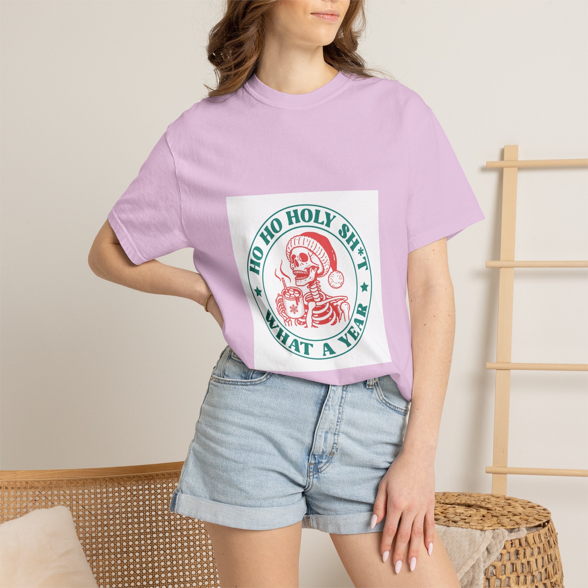 T-Shirt — "Ho Ho Holy Sh*t What a Year" Vintage Santa Christmas Tee