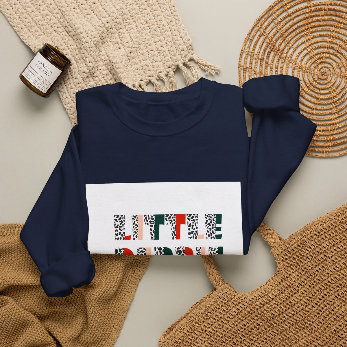 Crewneck Sweatshirt — “Little Debbie Slut” Floral Graphic Cozy Pullover