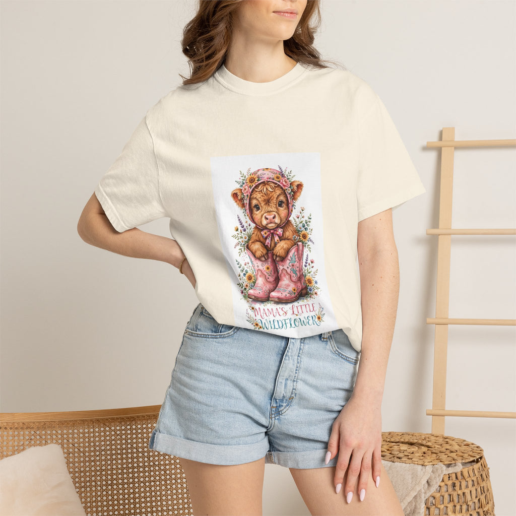 Tiger Cub Floral Tee — "Momma's Little Snugglepunch" Cute Baby Animal T-Shirt