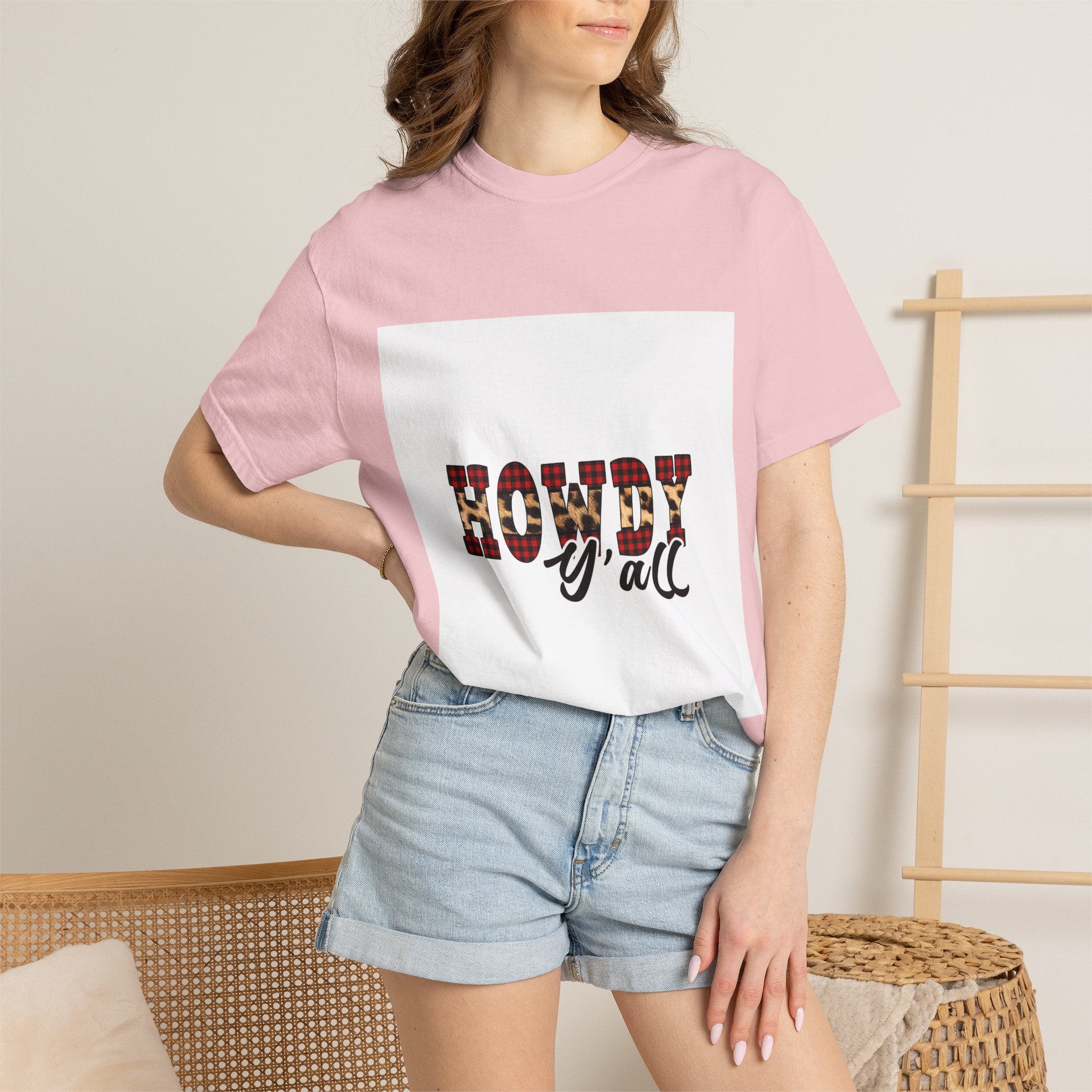 Howdy y'all T-Shirt — Plaid Western Graphic Tee