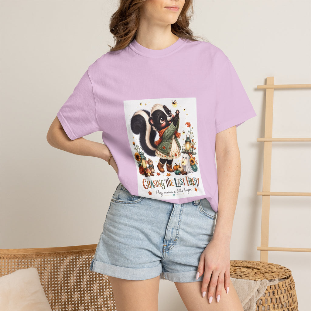 Chasing the Last Firefly Skunk Graphic T-Shirt