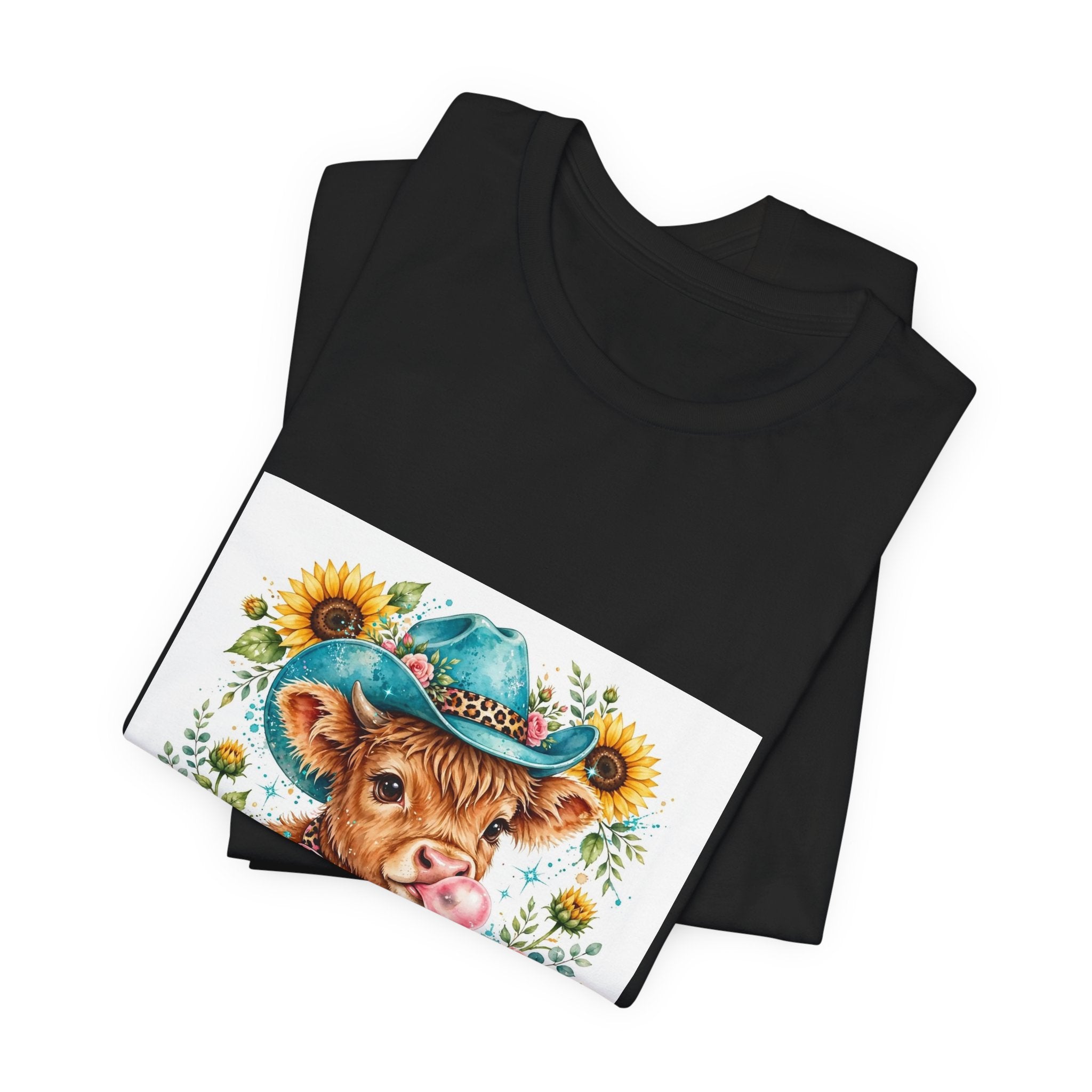 Western Mama Cow Tee — Floral Cowboy Cowgirl Graphic T-Shirt