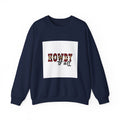 Howdy y'all Crewneck Sweatshirt - Plaid Western Graphic Pullover