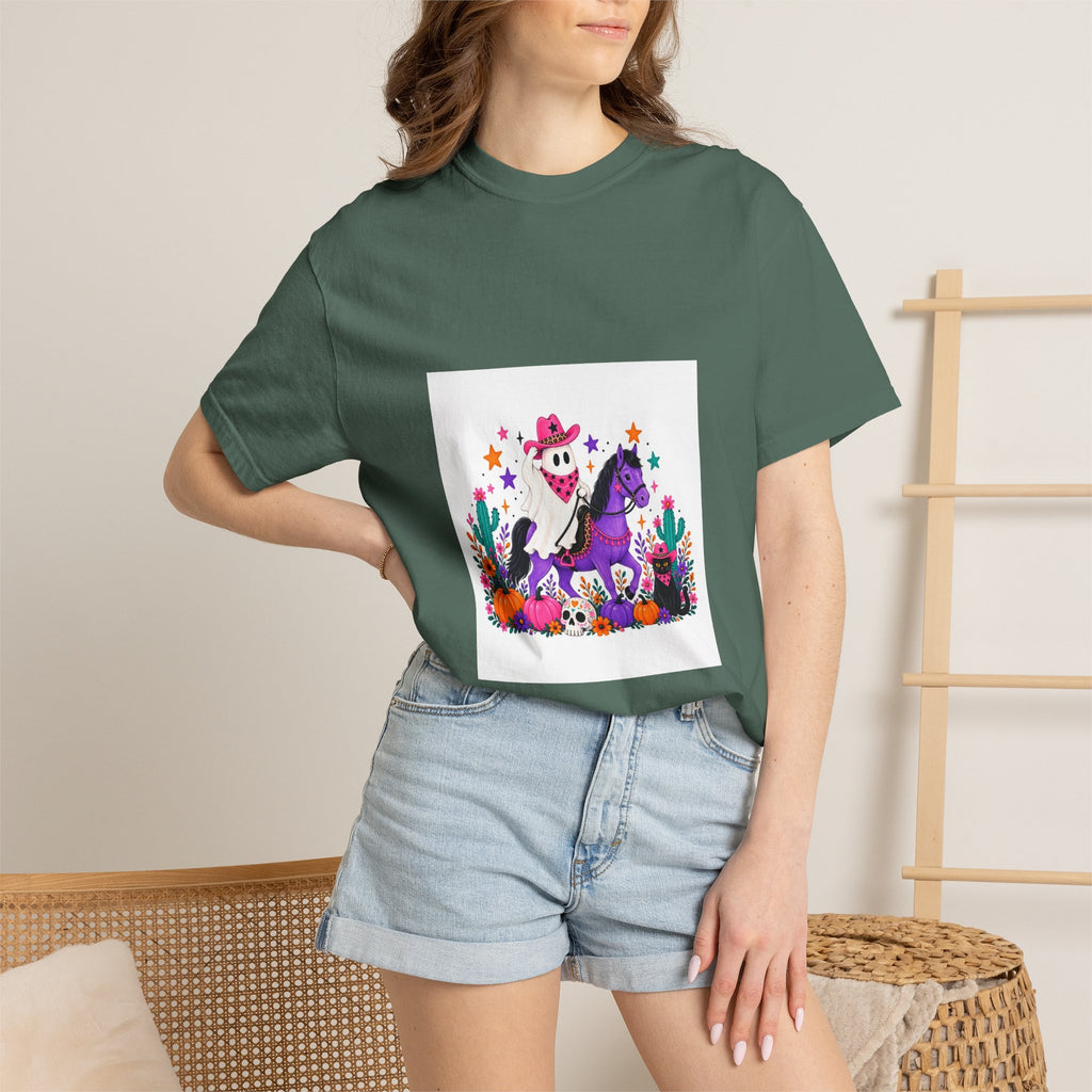 Day of the Dead Cowboy Horse T-Shirt — Cute Día de los Muertos Skeleton Rider Design