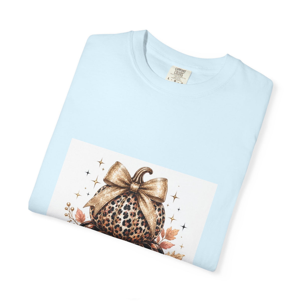 Blessed Pumpkin T-Shirt — Fall Leopard & Buffalo Plaid Pumpkin Graphic