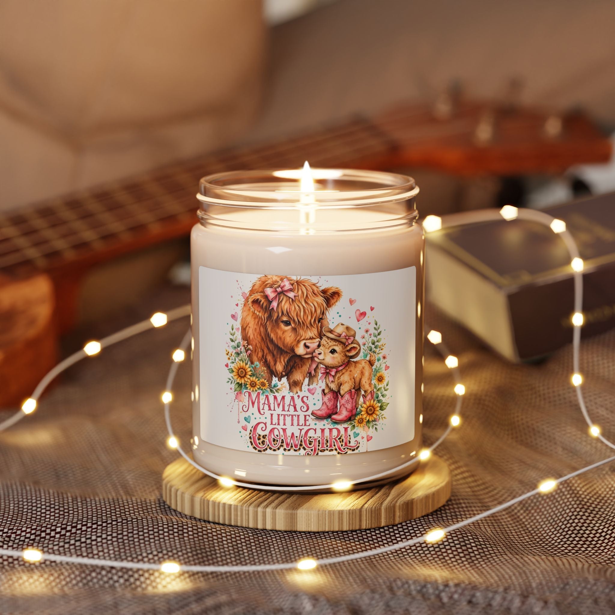 Mama’s Little Cowgirl Scented Soy Candle — 9oz Gift for New Moms & Baby Showers
