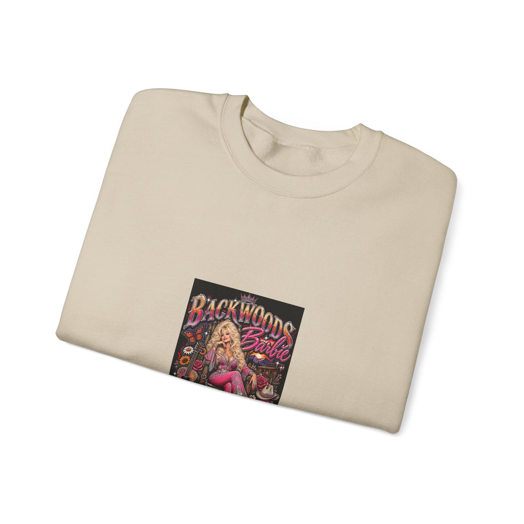 Backwoods Blonde Retro Pinup Crewneck Sweatshirt