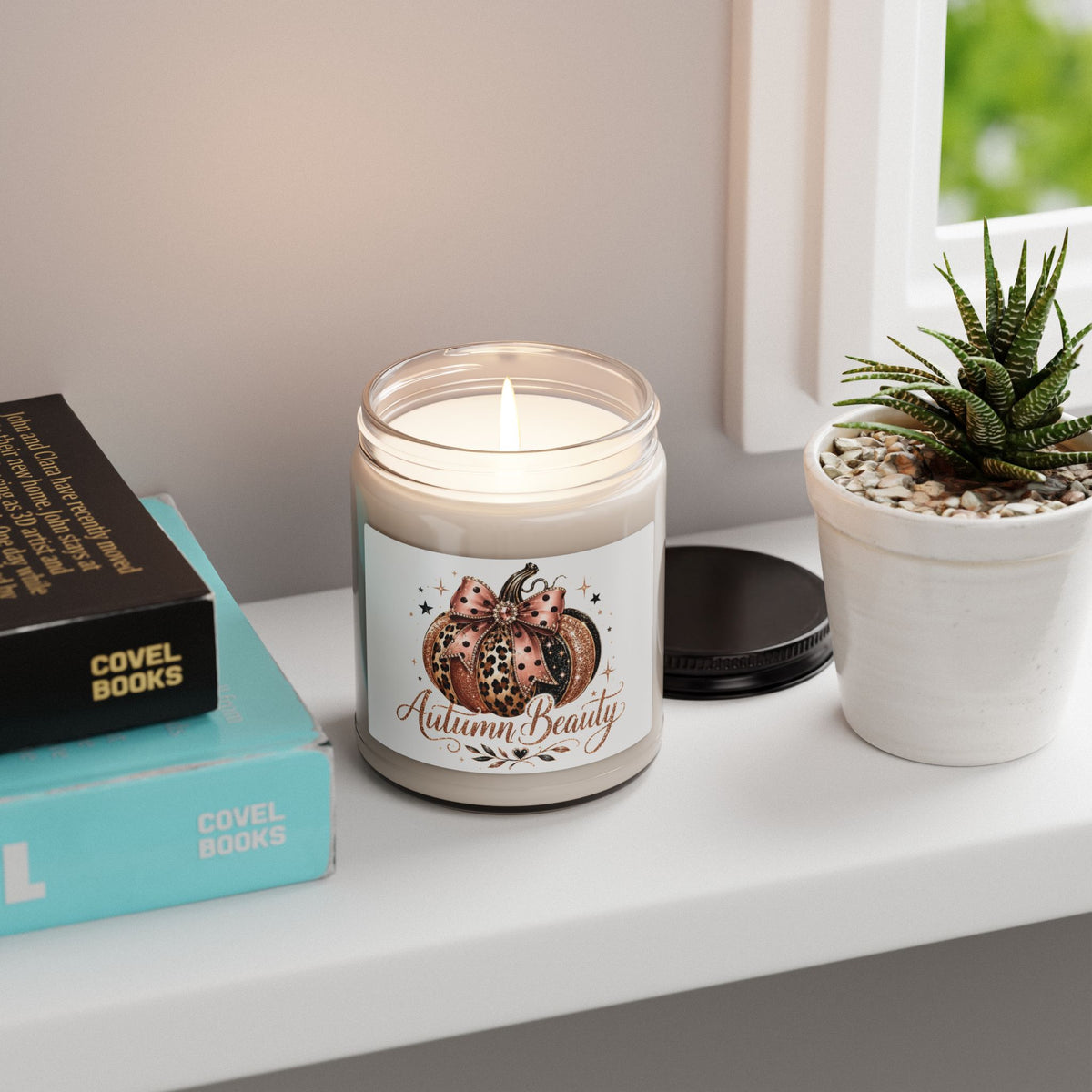 Autumn Beauty Scented Soy Candle — 9oz Fall Pumpkin Jar Candle