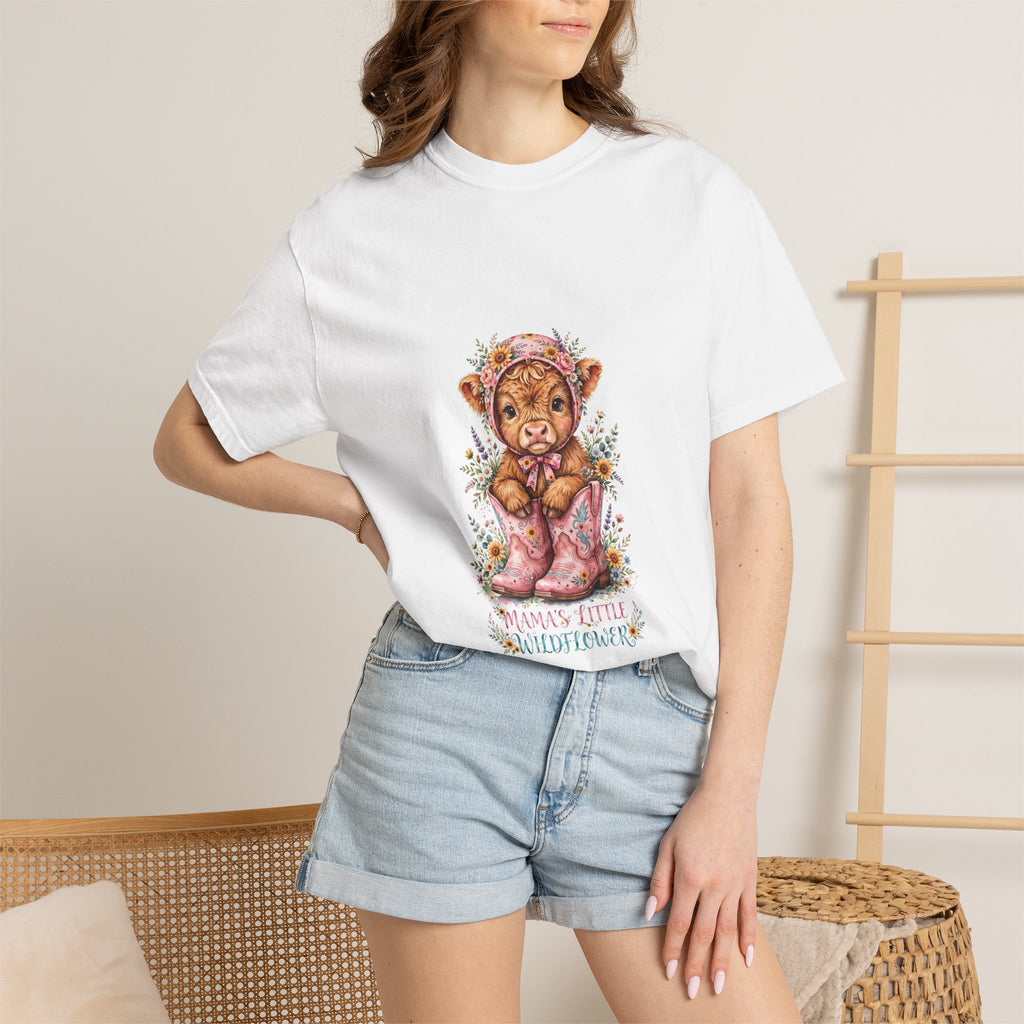 Tiger Cub Floral Tee — "Momma's Little Snugglepunch" Cute Baby Animal T-Shirt