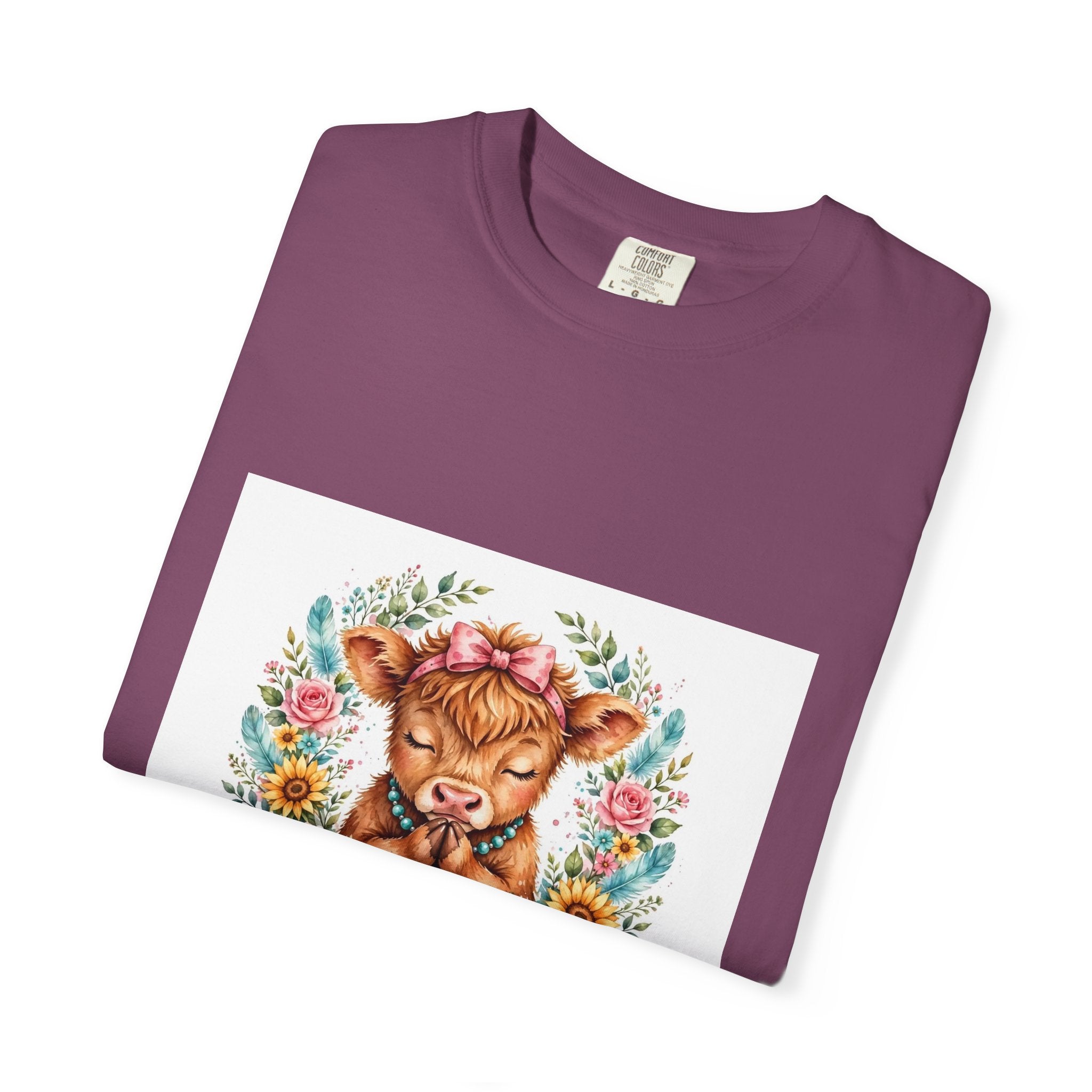 Western Mama Prayer Cow T-Shirt