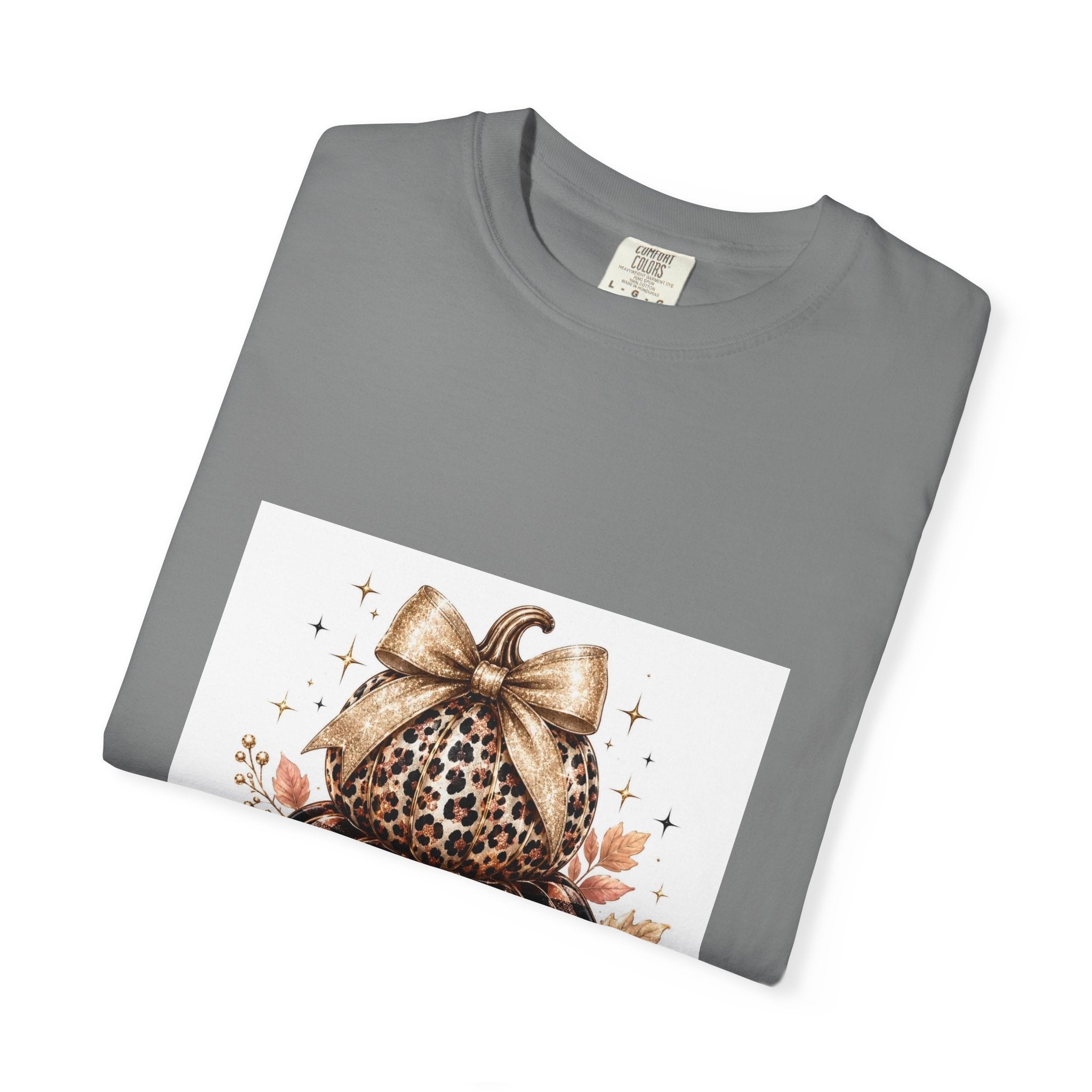 Blessed Pumpkin T-Shirt — Fall Leopard & Buffalo Plaid Pumpkin Graphic