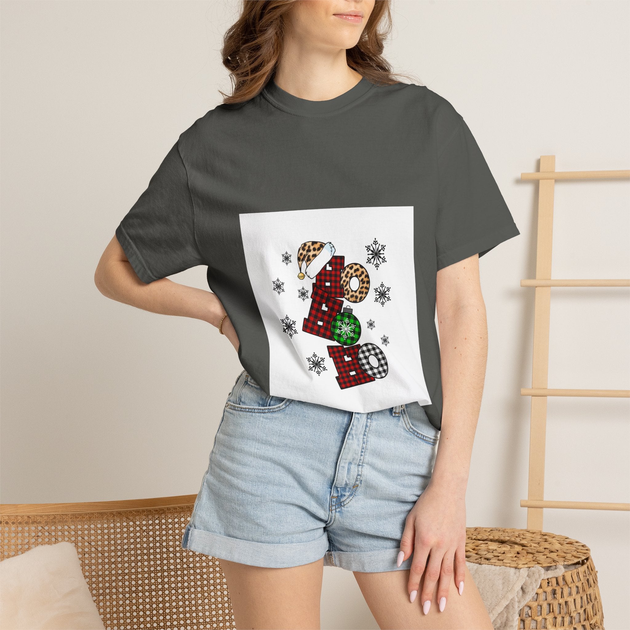 Holiday JOY Plaid Graphic T-Shirt