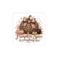Pumpkin Spice Leopard Sticker — "Pumpkin Spice & Everything Nice" Fall Kiss-Cut Sticker