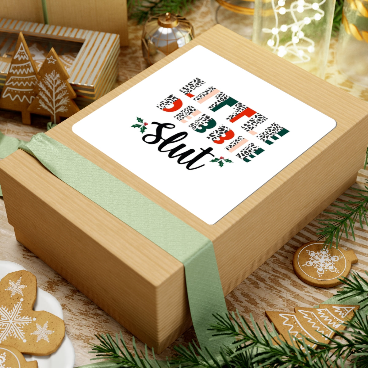 Sticker — "Little Debbie Slut" Holiday Kiss-Cut Sticker