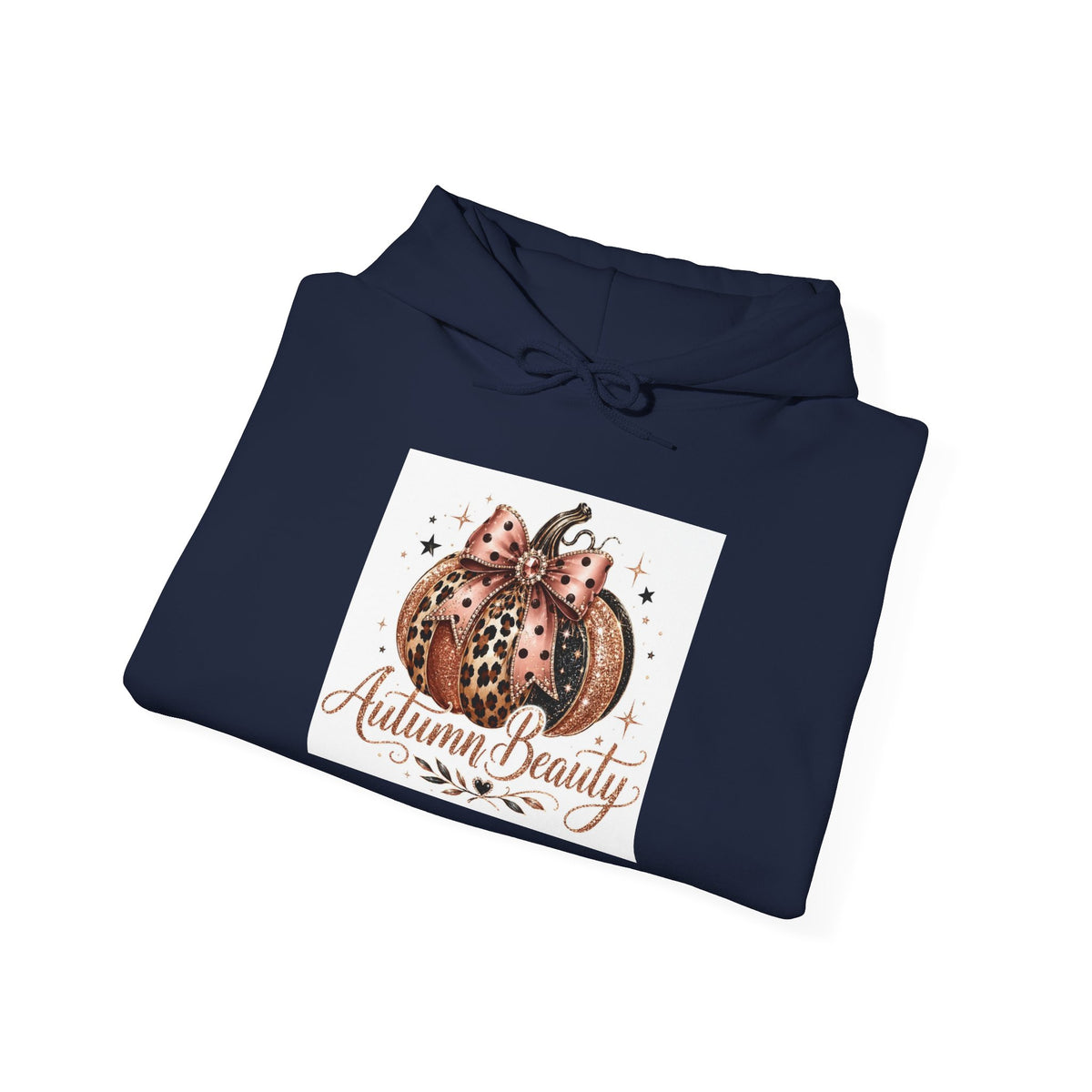 Autumn Beauty Hoodie — Pumpkin Floral Fall Sweatshirt