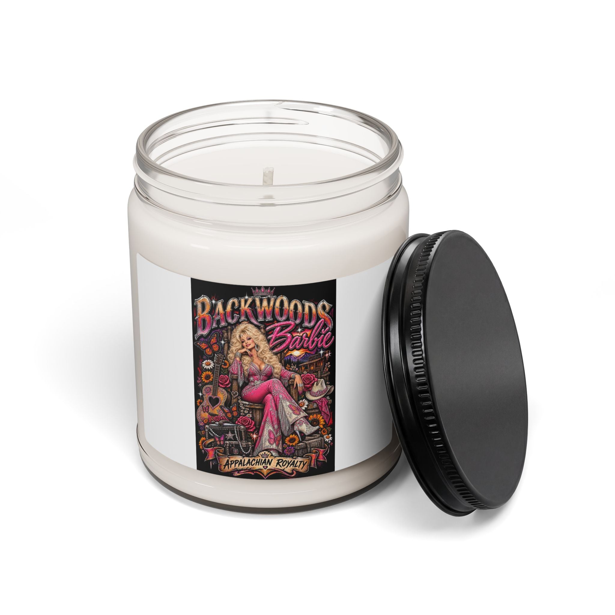 Backwoods Barbie Scented Soy Candle — 9oz Appalachian Roots Fragrance