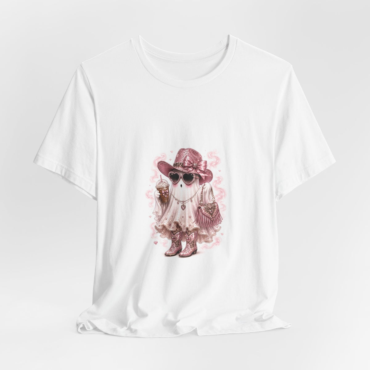 Cowgirl Ghost Tee — Cute Halloween Western Graphic T-Shirt