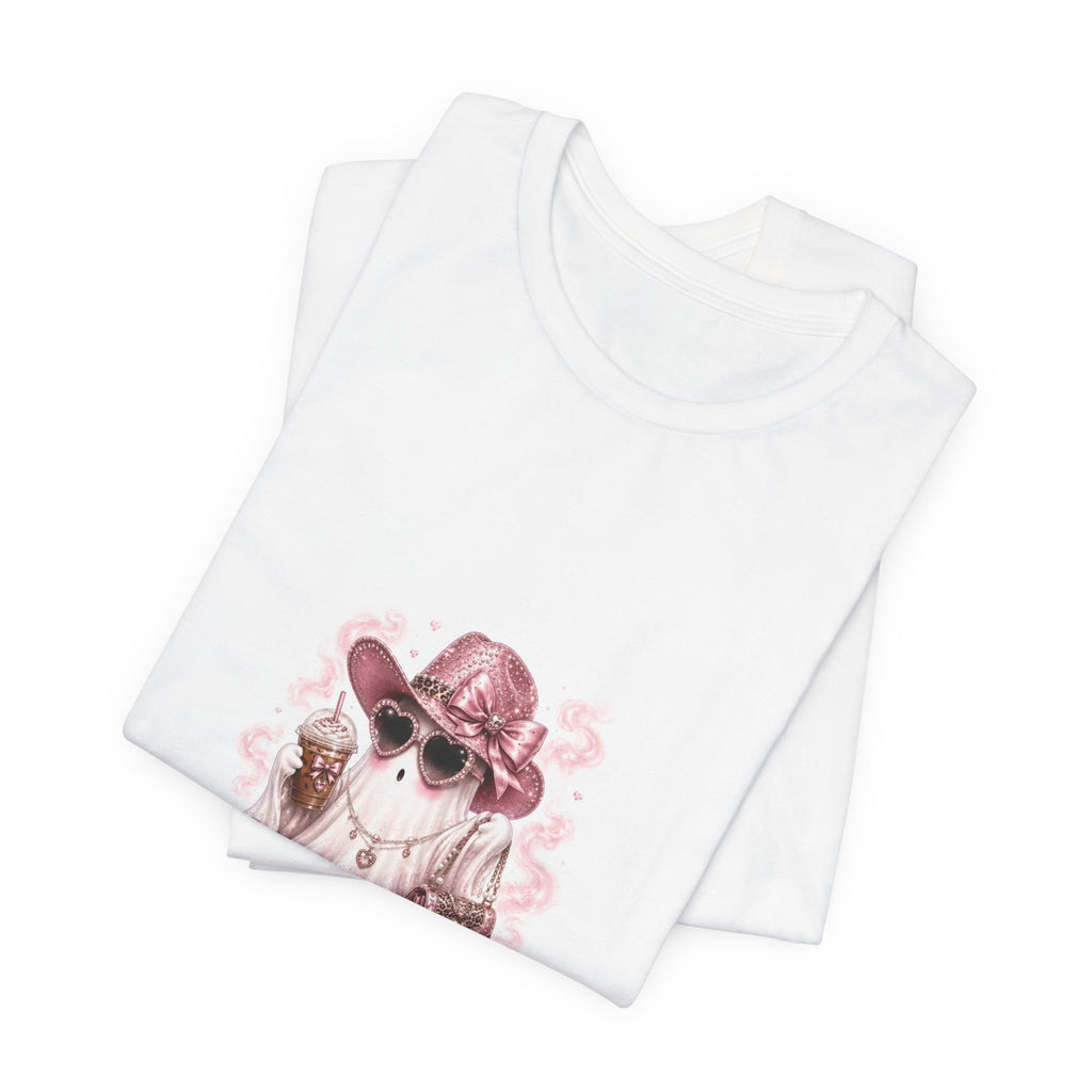 Cowgirl Ghost Tee — Cute Halloween Western Graphic T-Shirt