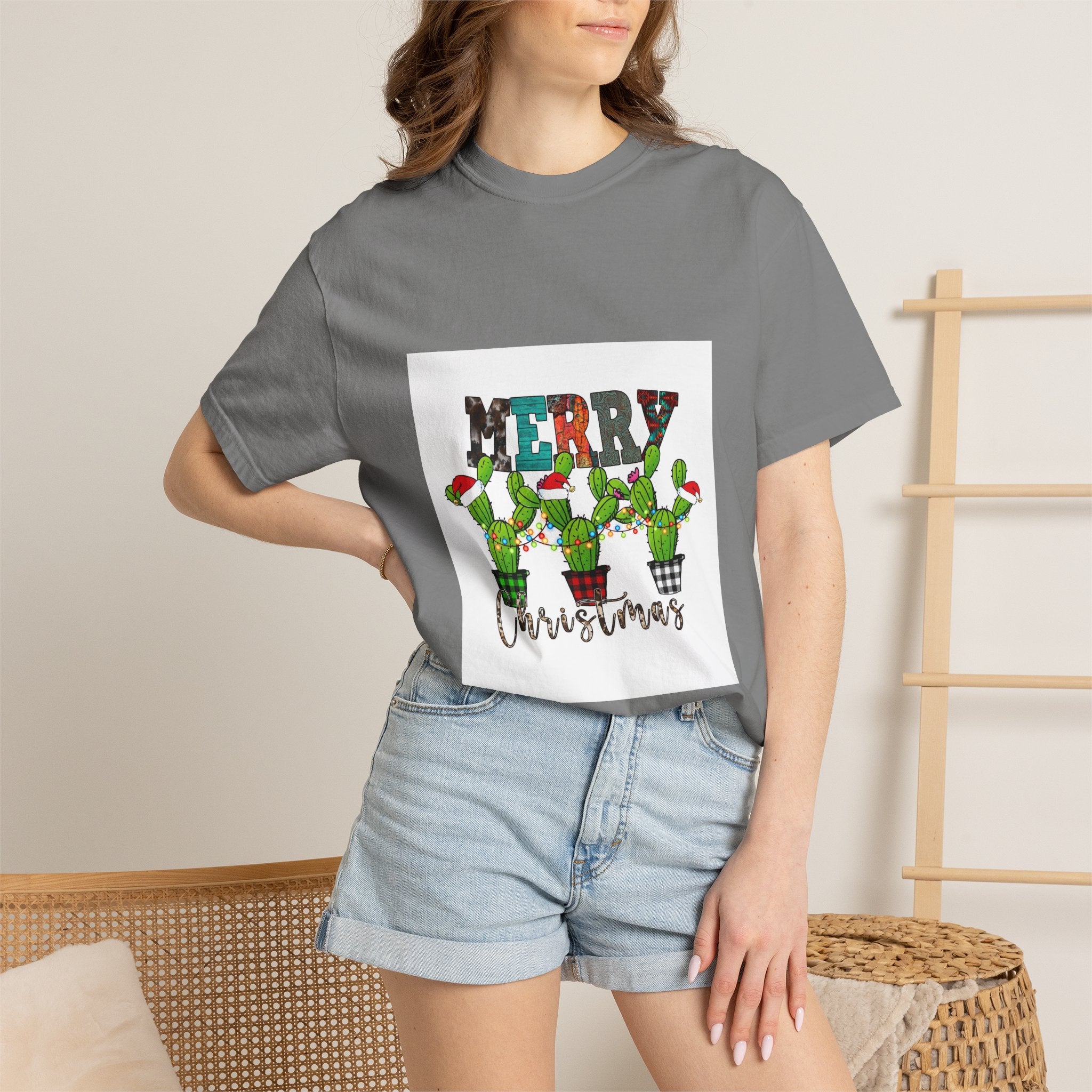 Merry Christmas Cactus T-Shirt