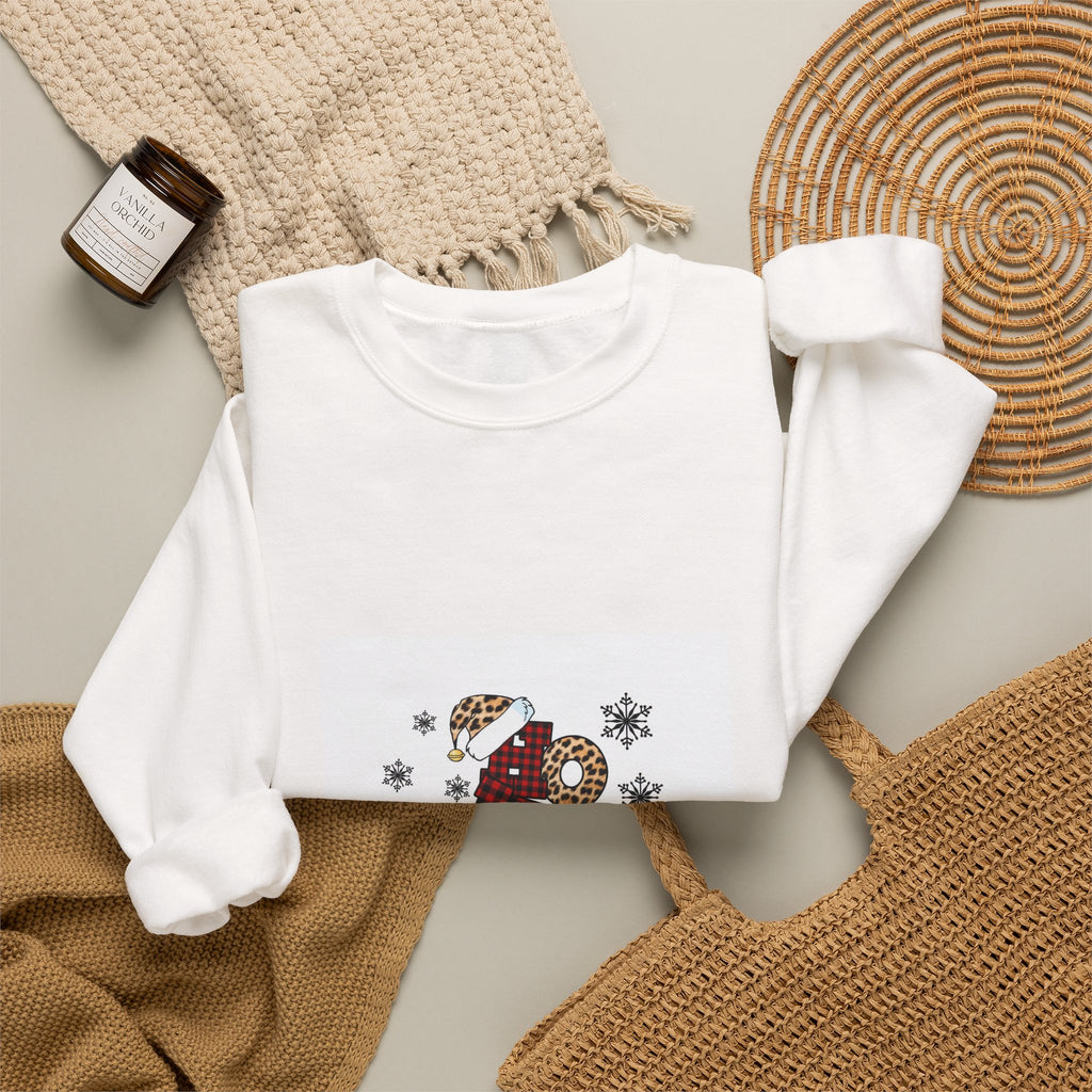 2023 Cozy Christmas Crewneck Sweatshirt — Festive '2023' Snowflake Design