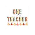 One Merry Teacher Sticker — Christmas Teacher Gift Kiss-Cut Sticker