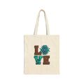 LOVE Southwestern Canvas Tote Bag